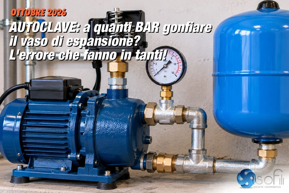Vaso di espansione per autoclave: come funziona, a quanti bar va gonfiato e come regolare la precarica
