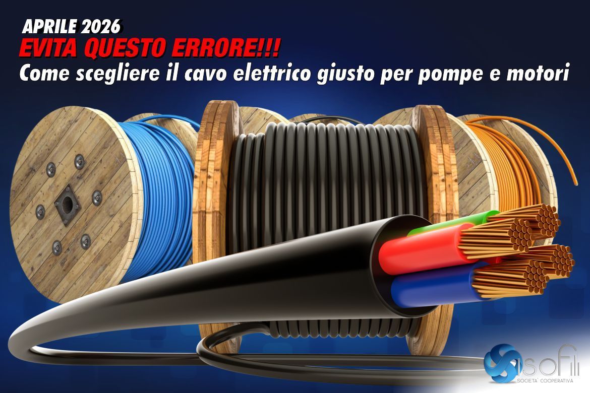 Come scegliere il cavo giusto per pompe e motori (evita questo errore)