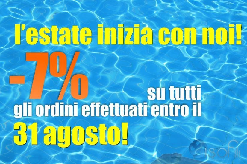 Ordina il tuo prodotto ad Agosto e per te un regalo subito!