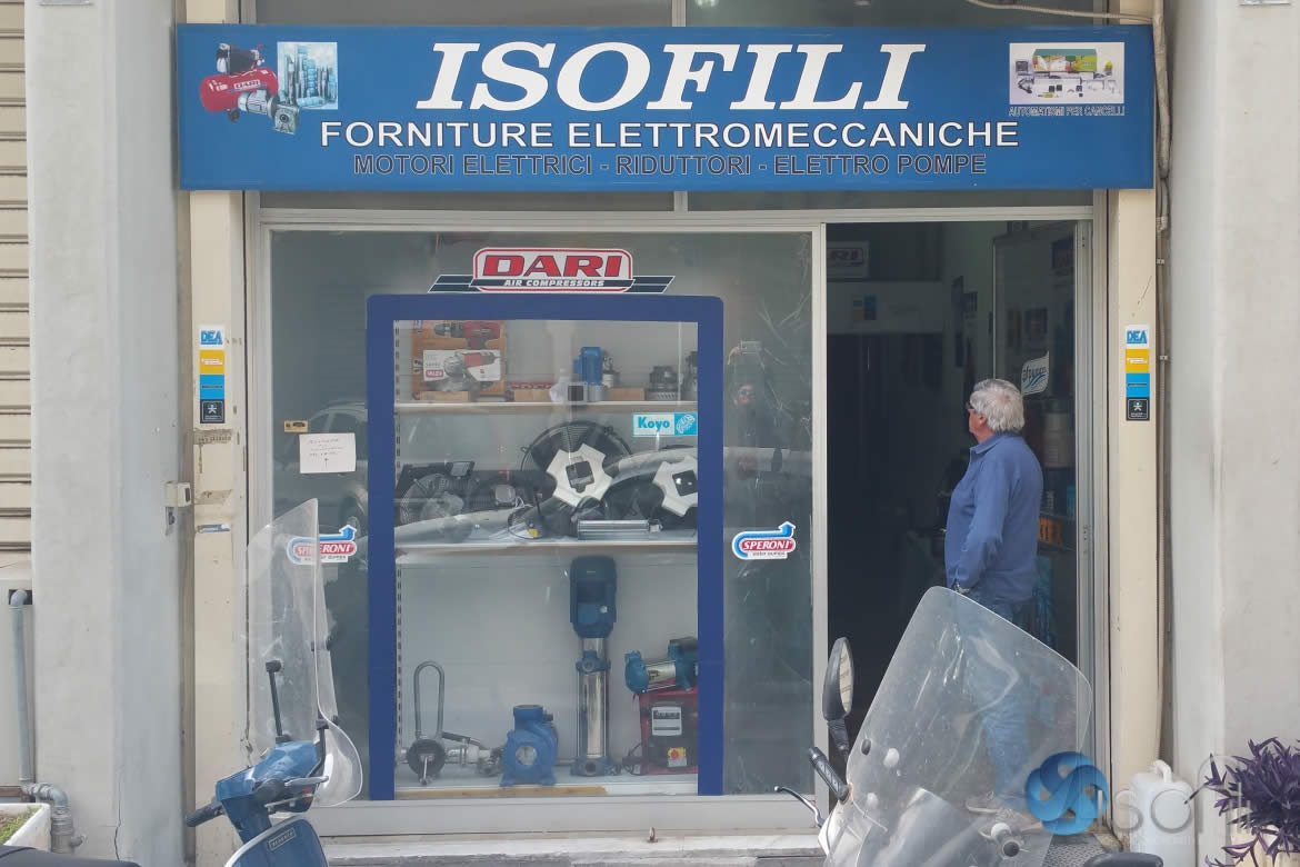 Punto vendita, Isofili elettromeccanica Palermo, vendita elettropompe e motori elettrici a Palermo, Sicilia