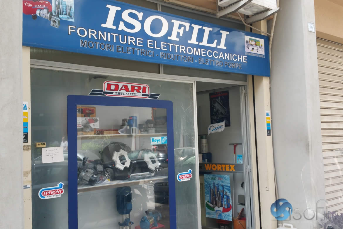 Punto vendita, Isofili elettromeccanica Palermo, vendita elettropompe e motori elettrici a Palermo, Sicilia