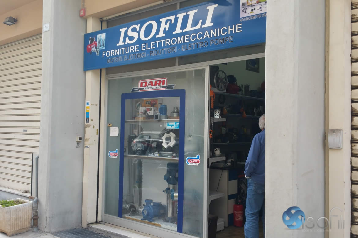 Punto vendita, Isofili elettromeccanica Palermo, vendita elettropompe e motori elettrici a Palermo, Sicilia