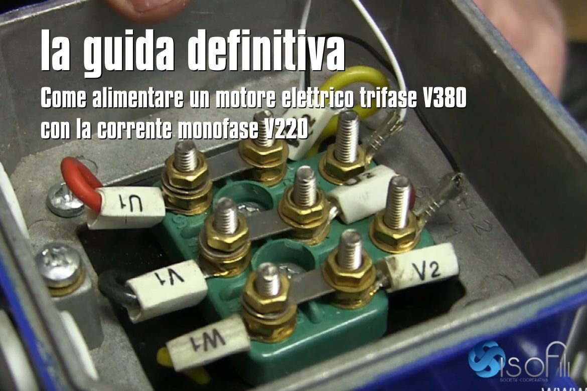 Come alimentare un motore elettrico trifase V380 con la corrente monofase V220