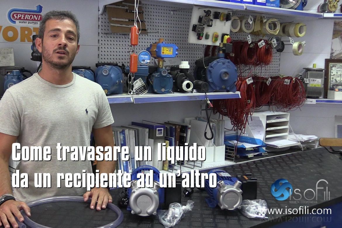 Come travasare un liquido da un recipiente ad un'altro
