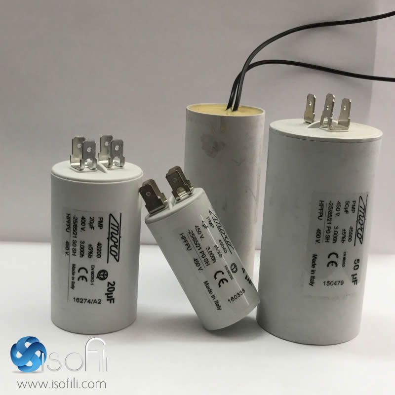 CONDENSATORE V450 CON FASTON MF40