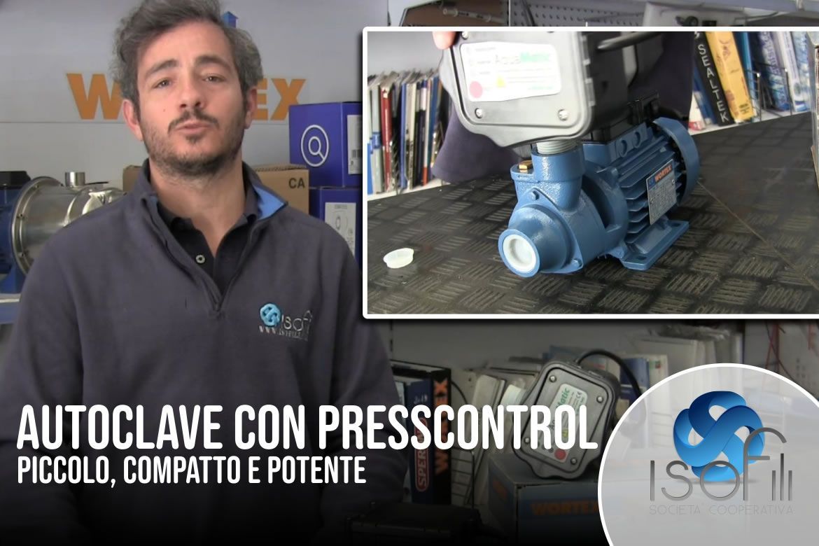 Autoclave con Presscontrol, piccolo, compatto e potente