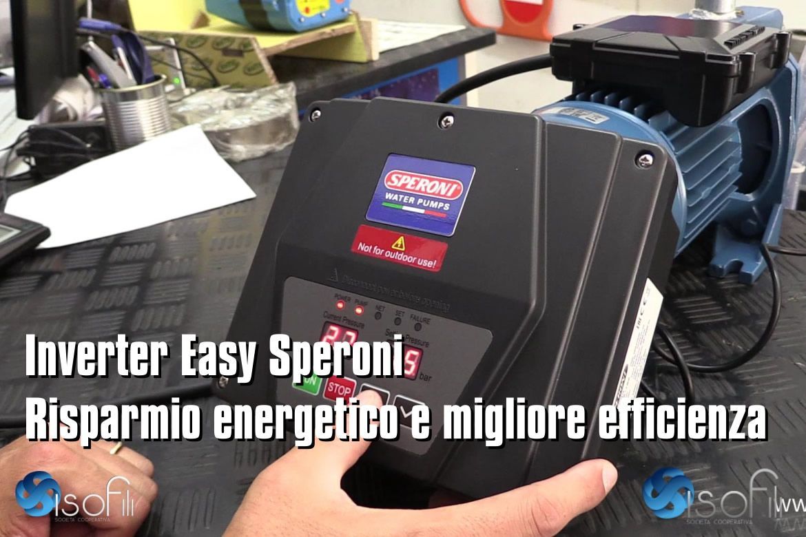 Inverter Easy Speroni, risparmio energetico e protezione dell'elettropompa