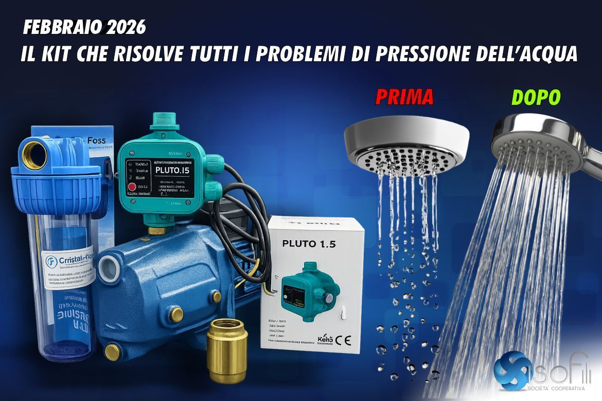 Kit Pressione Casa pro + Pluto 1.5 + Jet 100: la soluzione definitiva per la pressione dell'acqua in casa