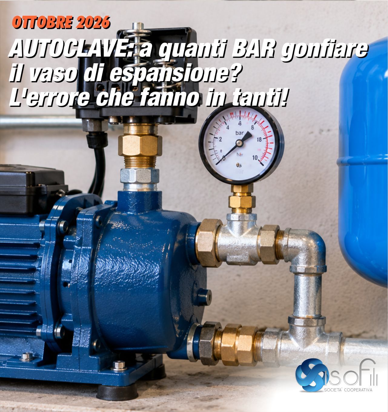 Vaso di espansione per autoclave: come funziona, a quanti bar va gonfiato e come regolare la precarica